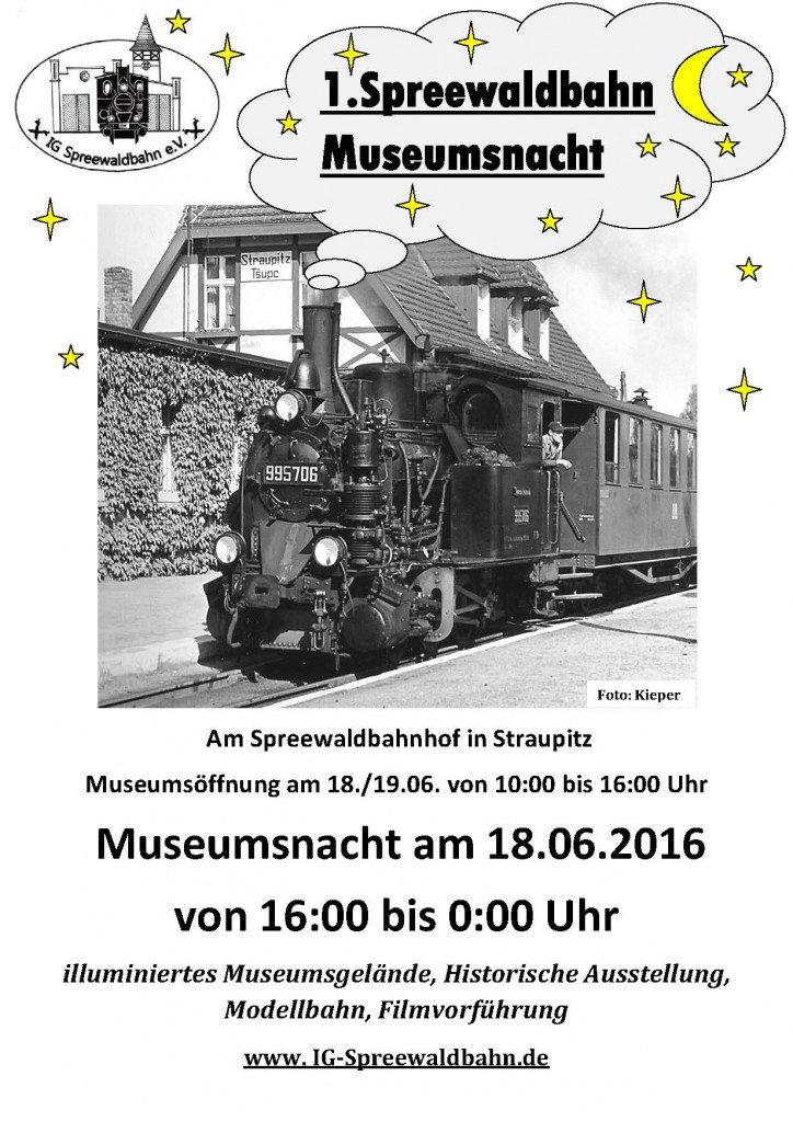 1. Spreewaldbahn Museumsnacht